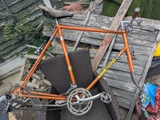 Eddy Mercx Orange Molteni Frame And Forks Vintage And Rare