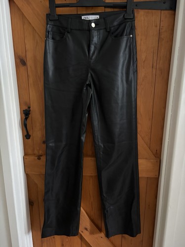 Zara faux leather black - faux,