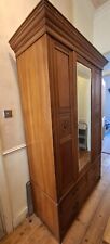 vintage 2 door wooden wardrobe