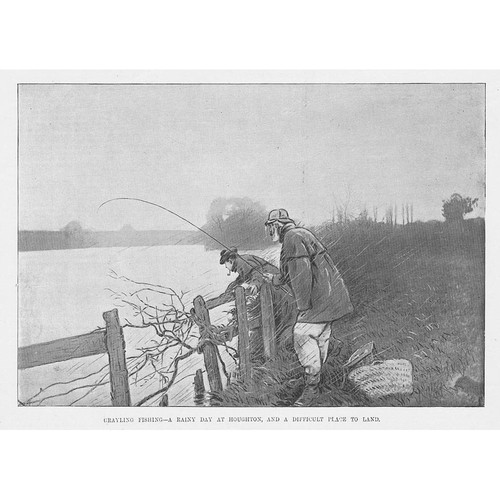 Grayling fishing rainy day - grayling, a