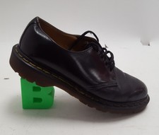 Dr Martens 1461 Black Leather Shoes UK Size 6 Made in England Vintage