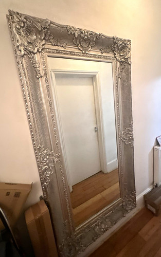Ornate baroque silver framed - ornate,