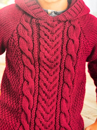 Cable knit sweater - knit,
