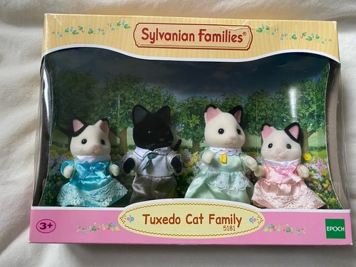 Sylvanian families tuxedo cat - sylvanian,