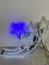 outdoor wall hanging blue and white shooting star lights brand new