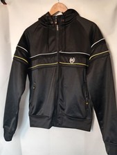 Fly 53 Men's Full Zip Hoodie Jacket Size UK Large Black Long Sleeve Pockets