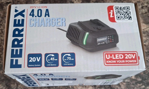 Ferrex 20v ion 0a - 4.0a, battery