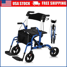 2 in 1 Rollator Walker &