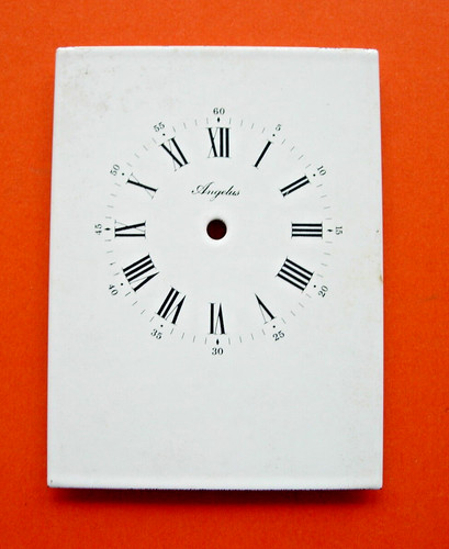 Angelus enamel dial clock
