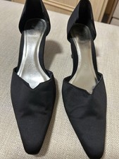 BHS black small heeled shoes