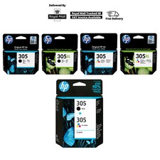 Genuine HP 305 / 305XL / Black / Colour Ink Cartridges For DeskJet 2710 Printer