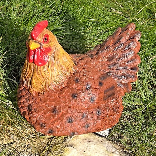 Chicken garden ornament large - ornament,