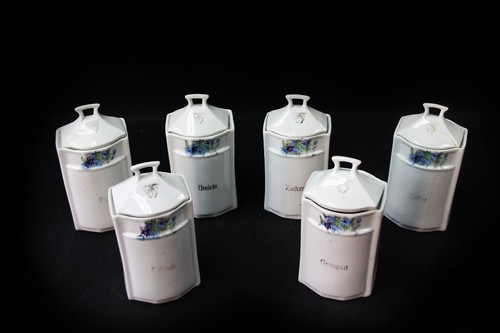 Set old ceramic storage jar - set,