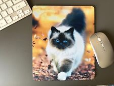 Mouse Mat Pad Laptop Desktop Office Cat made in UK choose size #1 