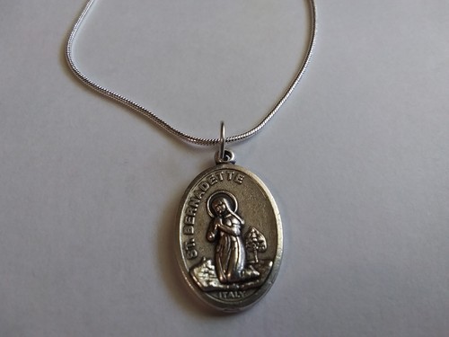 Bernadette medal necklace - bernadette,