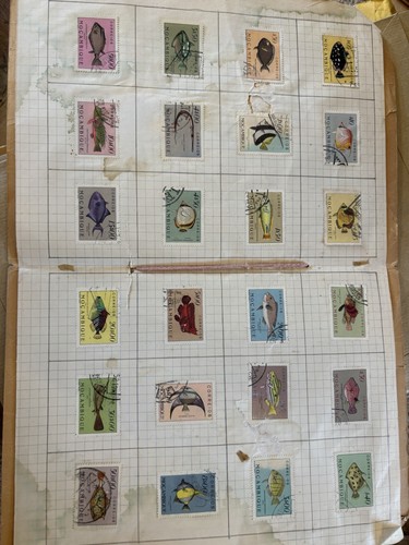 Mozambique fish postage stamps - mozambique,