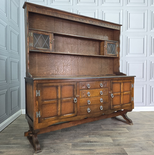 Antique oak dresser sideboard - antique,