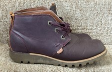 Kickers Hi Burgundy Leather