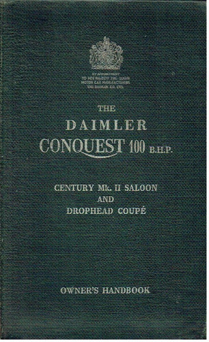 Daimler conquest mk2 100hp - conquest,