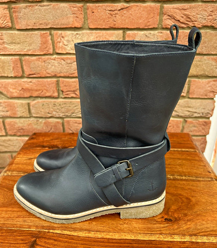 Ladies seasalt leather boots - leather,