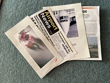 Concorde Blue Wallet Menu Airport News Princess Diana & Grey Faux Leather Wallet