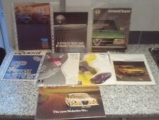 Alfa Romeo/Wolseley/Volvo/Seat/Fiat Car Vintage 1970s-90s Brochure Job Lot