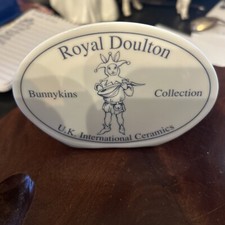 ROYAL DOULTON  CHINA ADVERTISING PLAQUE SHOP DISPLAY ltd Ed Bunnykins