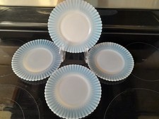 Vintage Macbeth Evans Petal Ware Monax 6" Bread Butter Dessert Plates Set Of 4