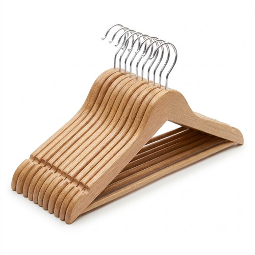 Wooden coat hangers suit - wooden,