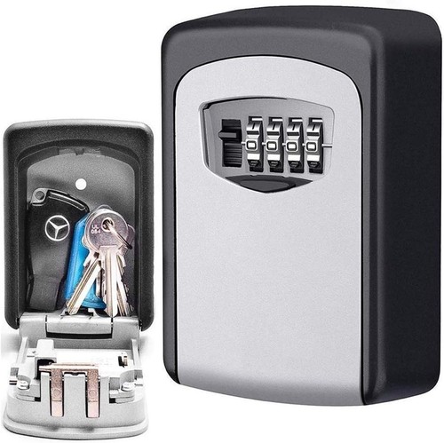 Digit combination lockbox - 4-digit,