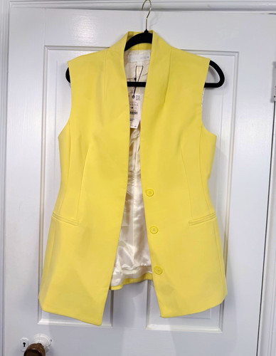 Zara women yellow sleeveless - yellow,