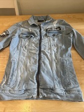Judas Sinned Denim Jacket Size M Unisex.