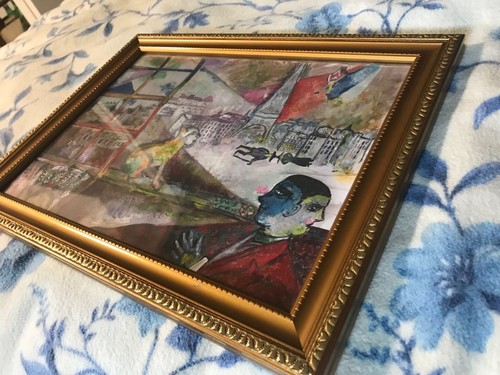 Chagall touch painting paris - chagall,