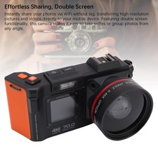 Digital Camera 4K 70MP 50X Zoom Autofocus Wide Angle F1.8 DSLR Camera With Dual