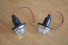 Pair of Classic Mini Front Indicator Lenses Clear Lucas Glass Type Brand New
