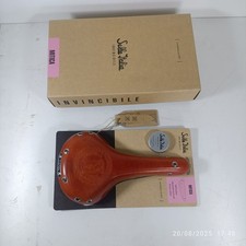 SELLE ITALIA invincible Mitica Leather Saddle honey brown chrome copper rivets