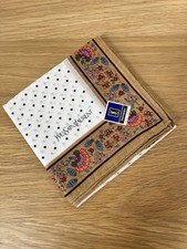 Yves Saint Laurent Handkerchief Vintage 48cm x 48cm 100% Cotton Made In Japan