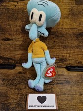 Ty Beanie SpongeBob Squarepants Squidward Tentacles Soft Plush Toy with Tags