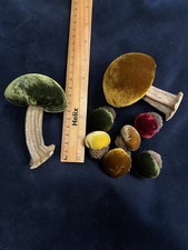 Velvet Acorn and Mushroom Woodland Autumn Seasonal Tablescape Home Decor