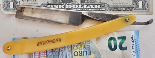 Old straight razor biedermeier - old,