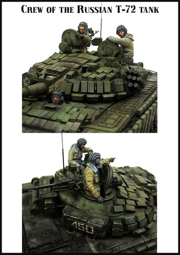 Resin figure model - model, crew