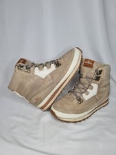 O'Neill Women's Bolsa Chica Lace-Up Hiker Boots Suede Beige UK 6 EU 39 US 8.5
