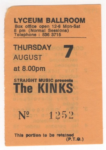 The kinks step - the, 8/7/80