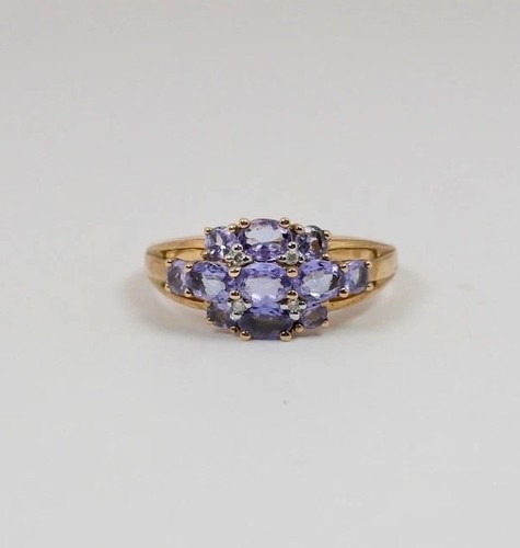 9ct gold tanzanite - 9ct, &