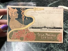 Postcard Naval League La
