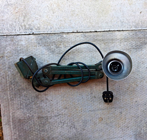Green swing arm wall lamp - green,