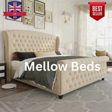 Modern Tulip Wing Sleigh Bed