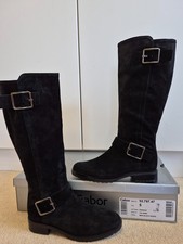 Gabor Black Suede Boots