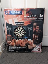Winmau Lakeside Professional World Championship Dartboard & Darts Set Cabinet