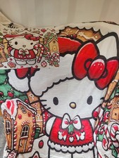CHRISTMAS hello kitty Printed Blanket Throw New 150x200 cm and cushion cover 18"